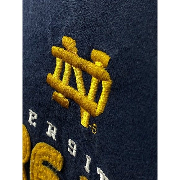 Vintage Notre Dame Shirt Adult Large College Football Blue - Picture 10 of 10